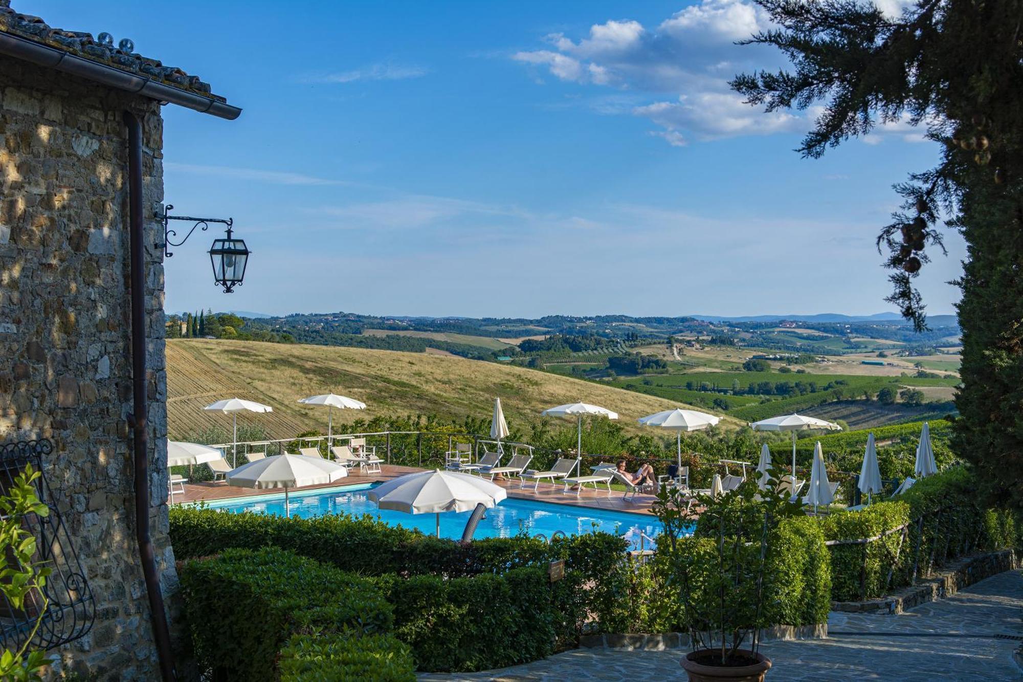 Hotel Belvedere Di San Leonino Кастелина ин Кианти Екстериор снимка